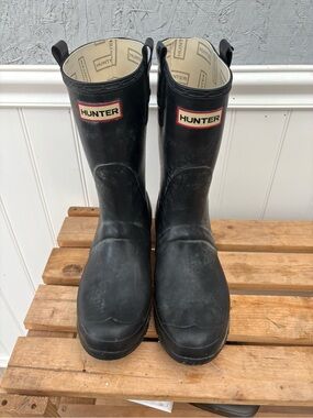 Hunter Black Men's Rain & Snow Boots